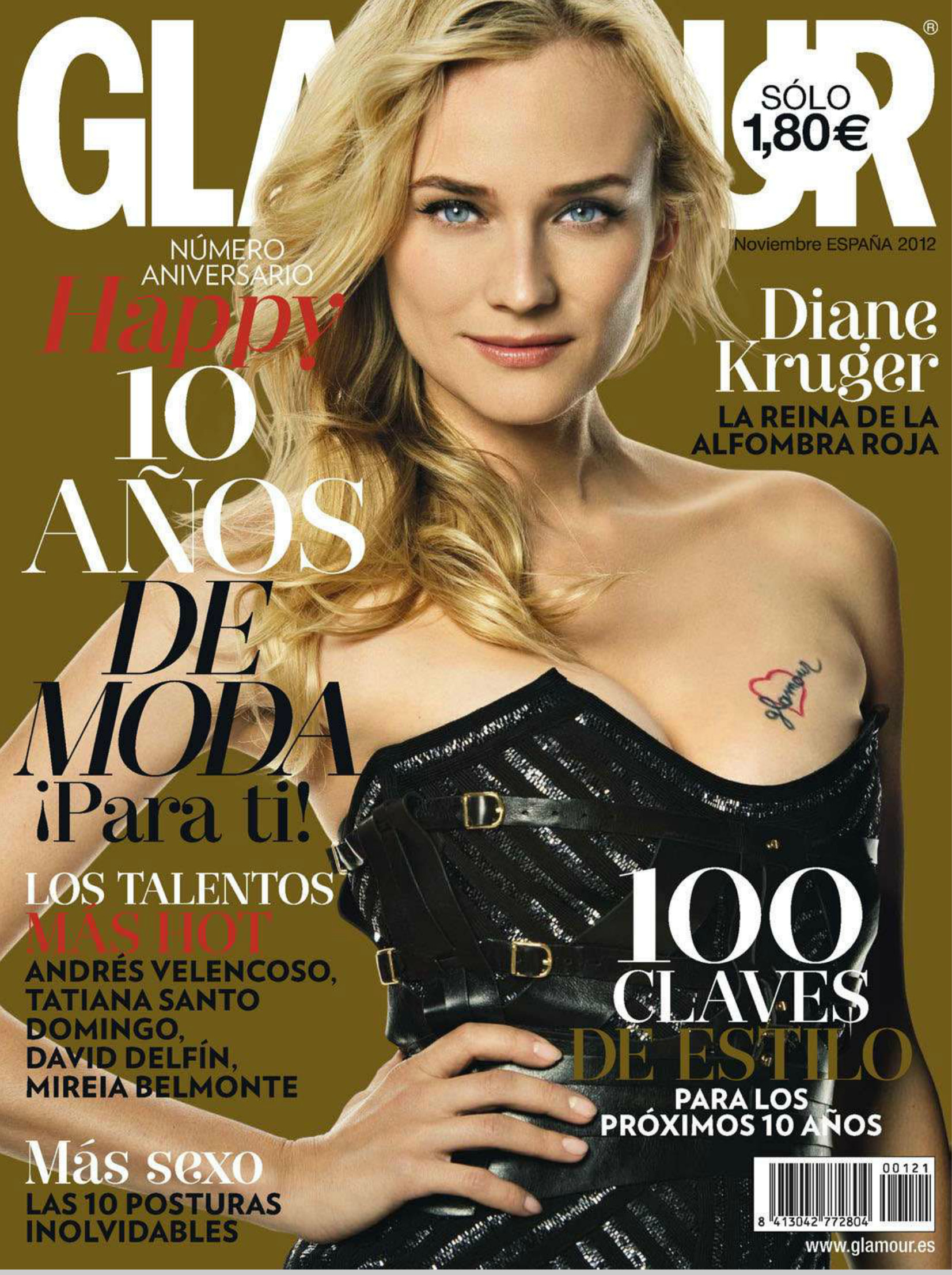 Diane Kruger hot for Glamour Spain Magazine issue 2012